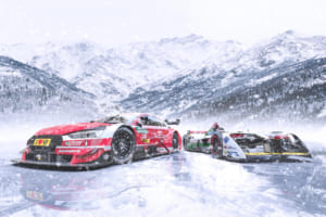 アウディのDTM＆フォーミュラEマシンが氷上デビュー？