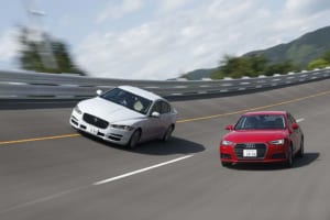 ジャガーXE 20dピュア vs アウディA4 2.0TFSI、英国ブランドがドイツ車御三家の独擅場に待ったをかけた！【清水和夫のDST】#73-1/4