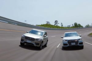 ボルボXC90 T6 AWDインスクリプション vs アウディ Q7 2.0 TFSIクワトロ、新プラットフォームを採用したプレミアムSUVの実力はいかに！【清水和夫のDST】#74-1/4