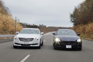 キャデラック CT6 vs マセラティ・クアトロポルテS、両車ともドイツ系とは別物のすばらしいシャシー性能を発揮！【清水和夫のDST】#83-4/4