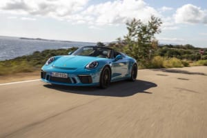 【海外試乗】991型ポルシェ911のファイナルモデル、1948台限定の911スピードスターにイタリア・サルデーニャ島で乗った！