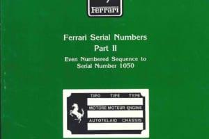 フェラーリ車シリアルナンバーブック パート２ プロトタイプ車編【新書紹介】