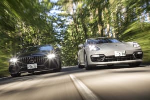 【比較試乗】「ポルシェ パナメーラ vs メルセデスAMG GT 4ドアクーペ」ハイエンド4ドアスポーツの雌雄を決す!