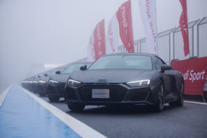 日本向けはわずか10台！ 「アウディR8デセニウム」の納車式が富士スピードウェイで開催