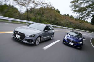 【比較試乗】「アウディRS4アバント vs メルセデスAMG C63 S ステーションワゴン」高性能ワゴンのトップガンは俺だ！