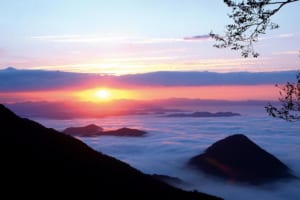 酒呑童子伝説の山から由良川流域に湧く雲海を一望にする（京都府 大江山）【雲海ドライブ＆スポット Spot 62】