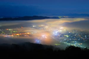 水量豊富な江の川から湧く川霧が三次盆地を白く埋めつくす（広島県 高谷山展望台）【雲海ドライブ＆スポット Spot 72】