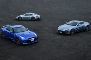 【比較試乗】「日産GT-R vs ポルシェ911カレラ vs アストンマーティン・ヴァンテージ」いつの時代もライバルは輸入車！ 世界で戦い続ける日本式スポーツカー