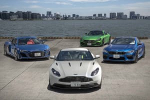 【比較試乗】「アストンマーティンDB11 AMR vs アウディR8 vs メルセデスAMG GTR vs BMW M8」各ブランドを代表するハイパフォーマーの競演