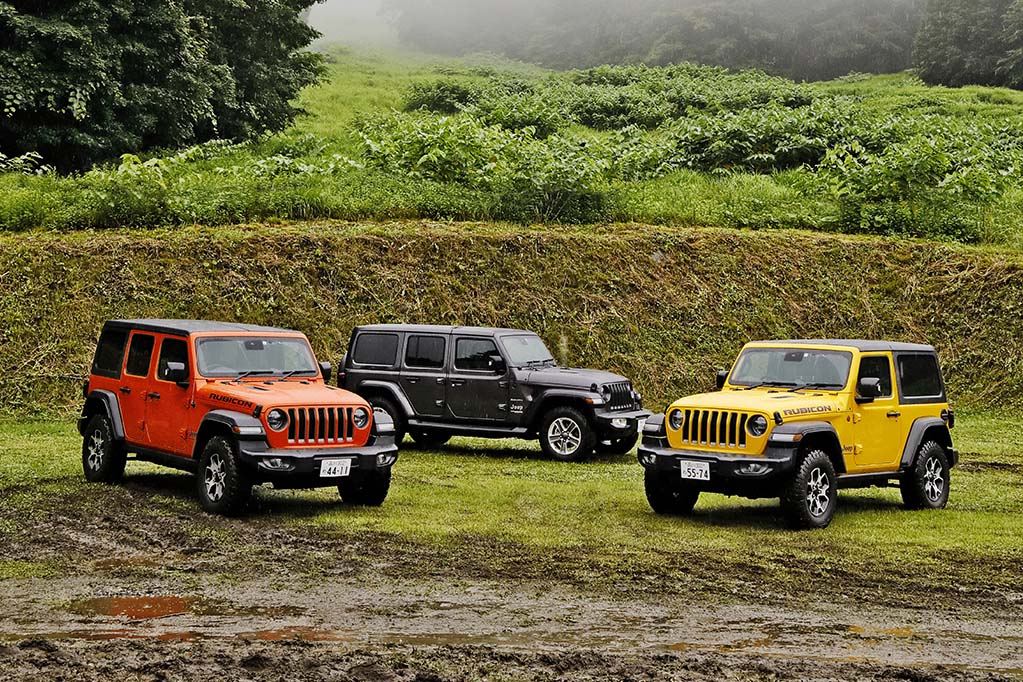 JEEP WRANGLER UNLIMITED RUBICON、JEEP WRANGLER UNLIMITED SAHARA、JEEP WRANGLER RUBICON