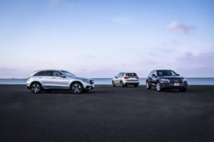 【比較試乗】「メルセデス・ベンツ GLC F-CELL×BMW X3 xドライブ30e×アウディ Q5 40 TDI」ミドルSUVに見る、パワーソースの未来と取捨選択。何を手に入れ、何を手放すのか？