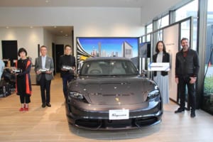 ポルシェのEVスポーツカー「タイカン」のデリバリーがスタート！「Porsche NOW Tokyo」で納車セレモニーが開催