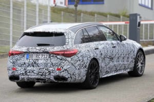 【スクープ】メルセデス最強コンパクトワゴン、AMG「C63ステーションワゴン」次期型、これが最終デザインだ！