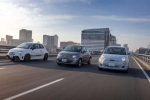 いま乗るならアナタならどちら？ エンジンか？ モーターか？ CHAPTER 2：ABARTH595 × FIAT500ツインエア × FIAT 500e