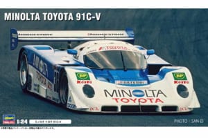 グループCの名車がまたひとつ、ハセガワからプラモ化！「トヨタ91C-V」キット化が発表に！【モデルカーズ】