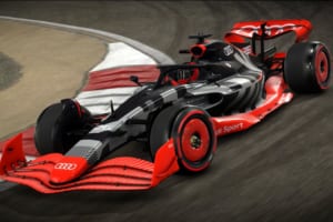 「バーチャルF1」開催!?  アウディ、レーシングゲーム「F1 22」にF1ローンチカラーのショーカーで参戦！