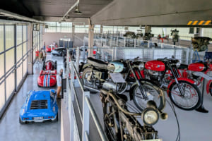 マセラティミュージアム:マセラティ製バイクの展示も