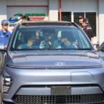 群馬自動車大学校に教材車両として贈呈されたヒョンデ・コナ。