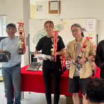 ベテラン関選手、篠原選手に挟まれて堂々2位をゲットしたフェアレディ2000の佐々木藍咲選手。