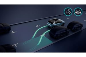 ルノーの新たな世界戦略SUV「ボレアル」の先進安全装備についての解説図。