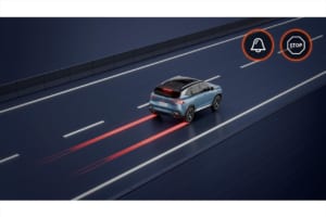 ルノーの新たな世界戦略SUV「ボレアル」の先進安全装備についての解説図。