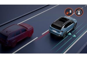 ルノーの新たな世界戦略SUV「ボレアル」の先進安全装備についての解説図。