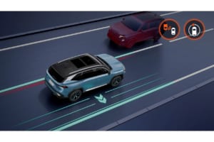 ルノーの新たな世界戦略SUV「ボレアル」の先進安全装備についての解説図。