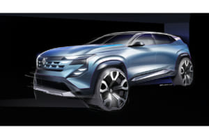 ルノーの新たな世界戦略SUV「ボレアル」のデザインスケッチ。
