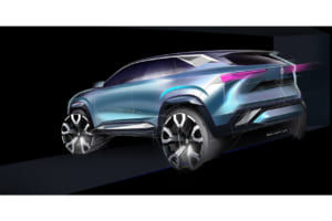 ルノーの新たな世界戦略SUV「ボレアル」のデザインスケッチ。