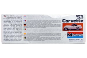 モノグラム製1/24スケール・プラモデル「’53コルベット」