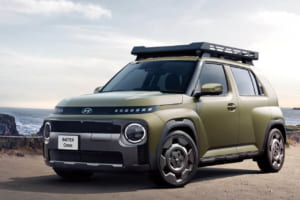 まさに“遊べる”スモールEV。ヒョンデ「インスタークロス」は大型ルーフバスケット標準装備の本格派