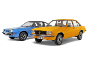オペル・アスコナB（右）とマンタB（左）