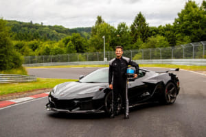シボレー・コルベットZ06をドライブしたAaron Linkはビークルダイナミクスのマネージャー