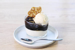 きなこのブランマンジェとコーヒーゼリー