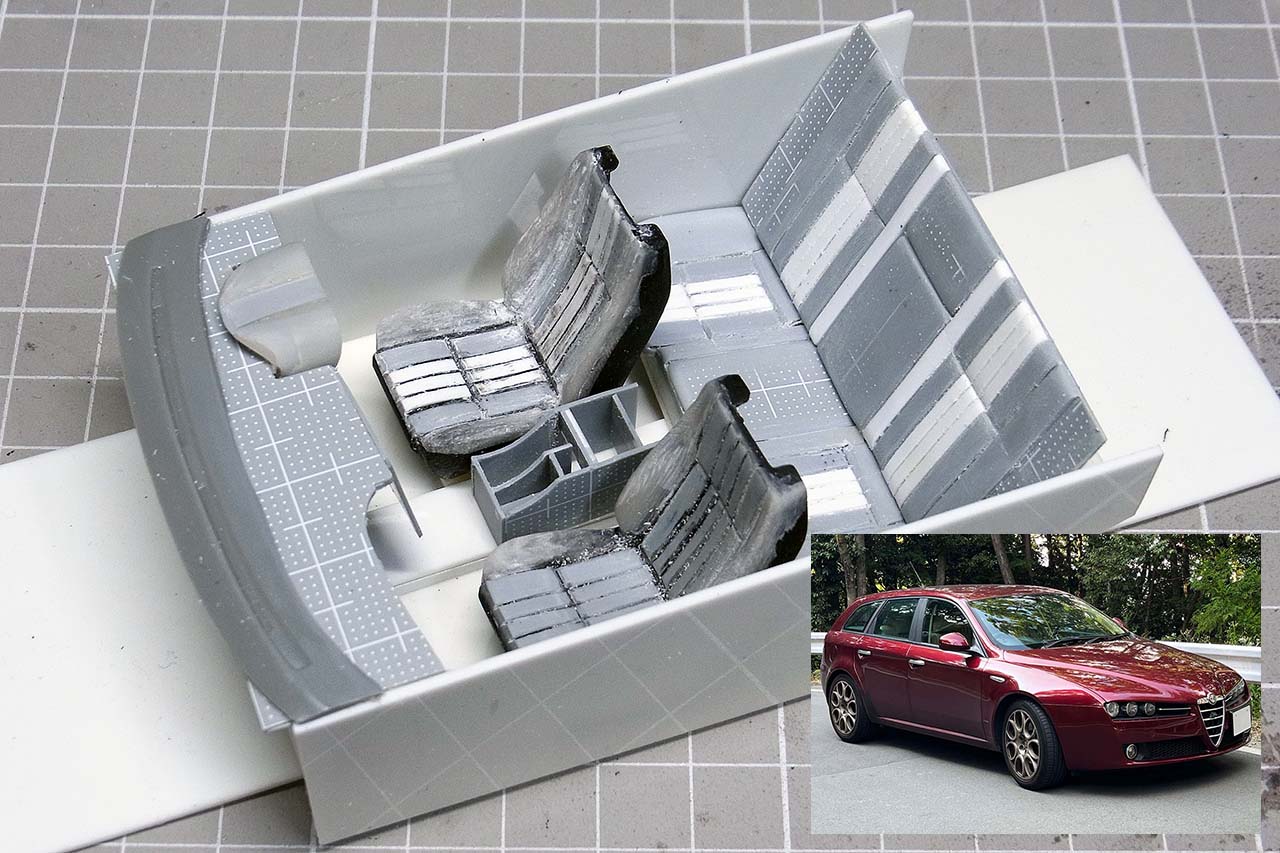 いよいよインテリア自作に! 愛車「アルファロメオ159スポーツワゴン」のフルスクラッチに挑む・第5回【LE VOLANTモデルカー俱楽部】