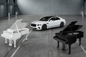 スタインウェイ＆サンズの限定モデルとともに公開された、特別な仕様のベントレー・フライングスパー・スピード