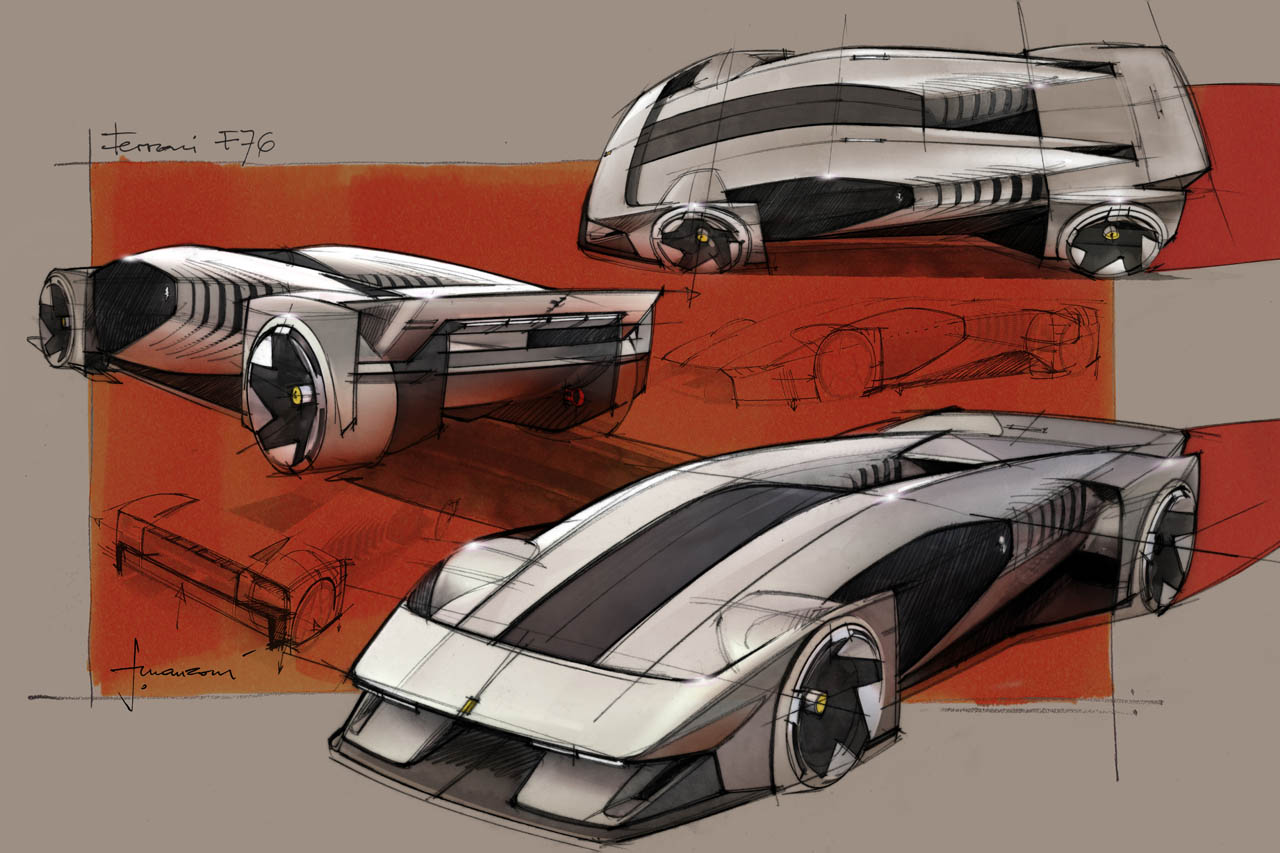 フェラーリ、初のデジタルハイパーカー「F76」発表。未来の市販モデル