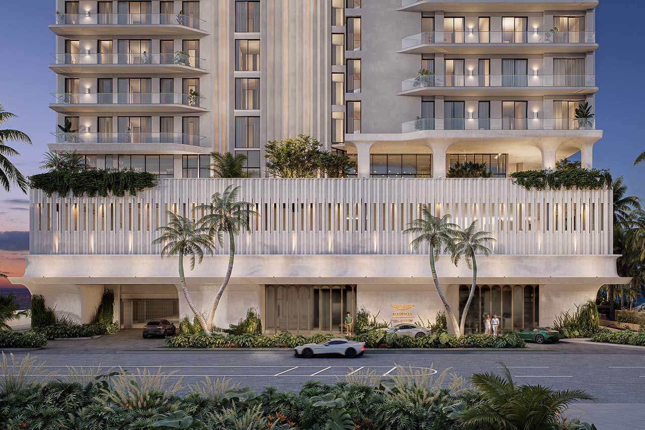 「クルマ」の枠を超え、アストン・マーティンが不動産事業をデイトナへ。スピードウェイそばに18階建て86戸の超高級レジデンス