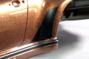 タミヤのボディとフジミのシャシーで作る1/24スケール・プラモデルのポルシェ911ターボ
