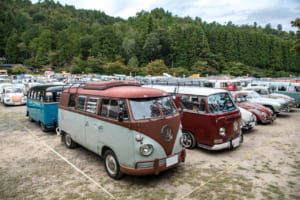 嵐山高雄パークウェイで開催されたVW Autumn 2025