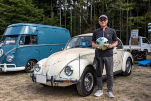 VW Autumn 2025:ベストタイプ1は、長崎から自走で参加した鹿山さんの1977年式「ファッショナブルビートル」。かつてヤナセが企画・販売した特別仕様車で、日本に現存しているのはおそらくこの1台のみ。フルオリジナルをキープしている。