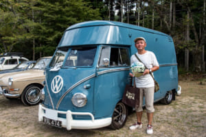 VW Autumn 2025:ベストタイプ2は河中さんの1962年式ハイルーフバス。アメリカから日本にわたってきてから2オーナー目とのことだ。