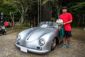 VW Autumn 2025:主催クラブのメンバーが選ぶウォルフスブルグ・キッズ賞は、野島さんの356レプリカに。これも足まわりがクールに仕立てられている。