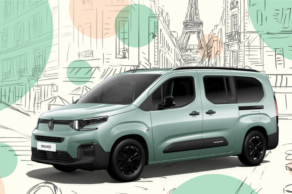 アクアグリーンをまとったシトロエン・ベルランゴ