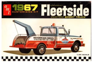 amt製1/25スケール・プラモデル「1967シボレー・フリートサイド・カスタム・スポーツトラック」
