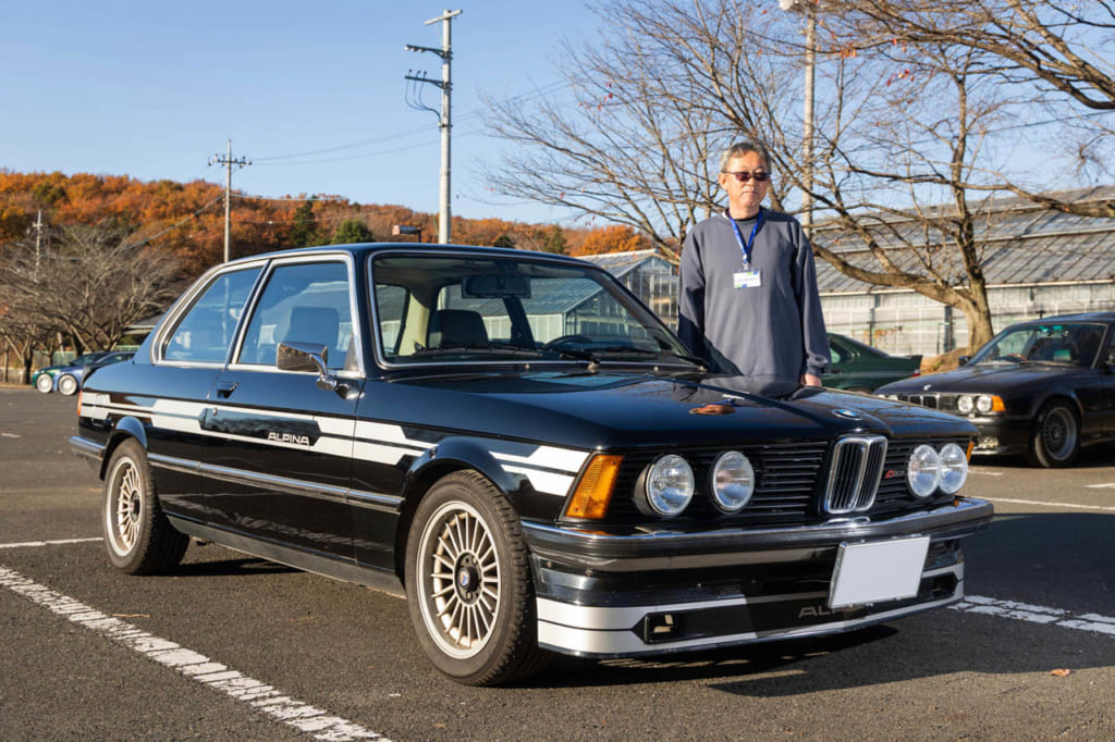ますさんは、不動の1982年式アルピナC1 2.3を5年前に譲り受け、自分で修理して復活させた。