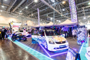 今でも根強い人気の痛車。日本と国民性が似通っているのか、細部まで丁寧に作り込まれていました。