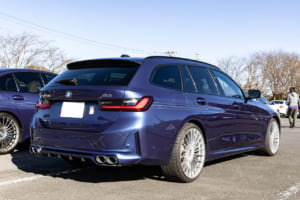 2024年式アルピナB3 ツーリング：アルピナに詳しくない人が見たら普通のBMW 3シリーズ・ツーリングだと思われる点も面白いそうだ。