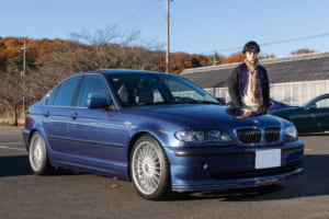 2002年式アルピナ B3 3.3 リムジン（E46後期型）：愛車を駆ってのカフェ巡りや休日のドライブを楽しんでいるヒロきちさん。