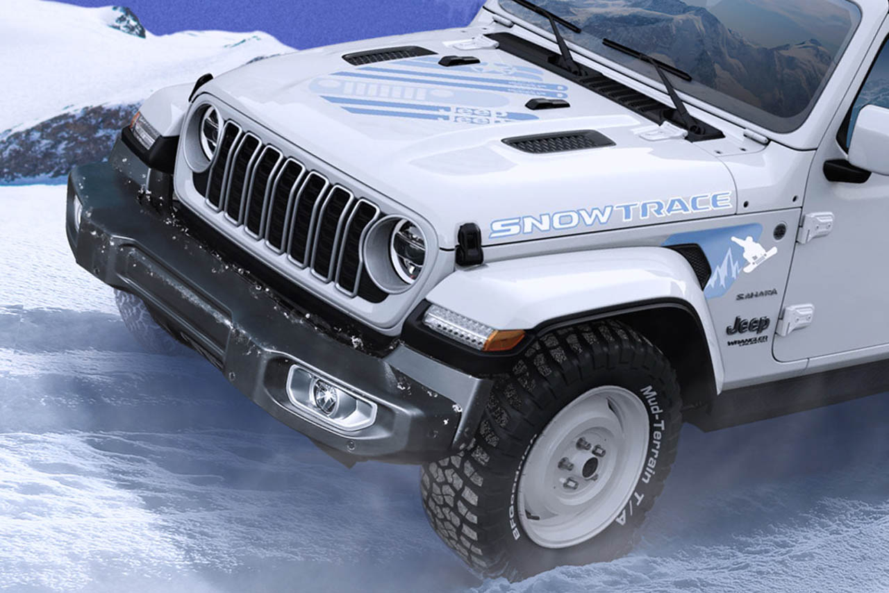 ジープ・ラングラーに150台の限定車「スノートレース」登場。ウィリスの魂を宿す2-Wayホイールと“雪男”の遊び心